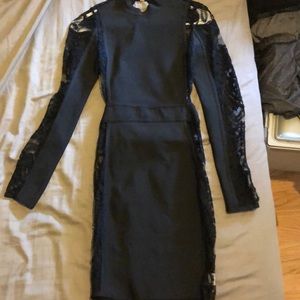 Fashion nova backless dress with lace sides